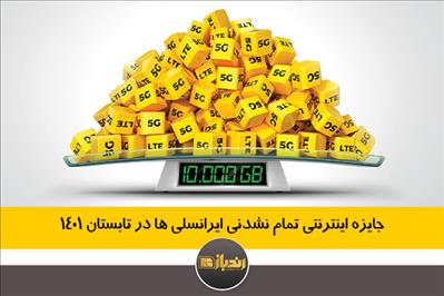 جایزه اینترنتی تمام نشدنی ایرانسلی ها در تابستان 1401